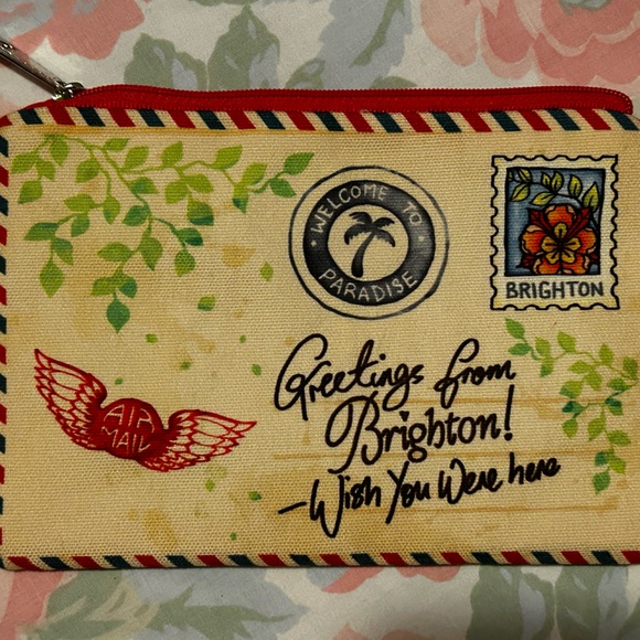 Greetings from Brighton zip bag 7.5”x 5”. Like new condition - Picture 2 of 3